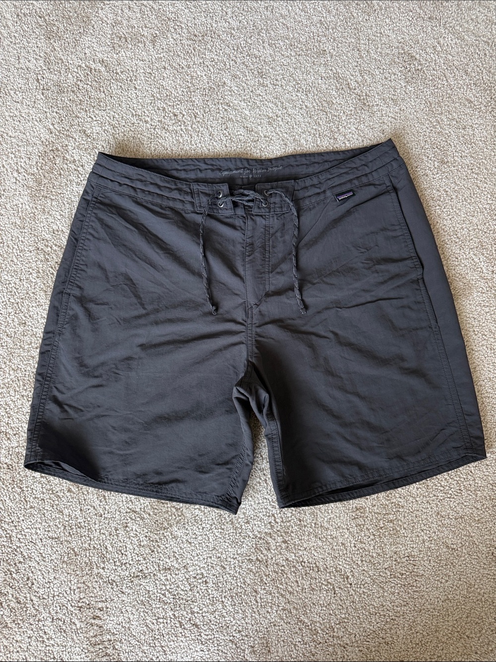 Patagonia Grey Boardshorts Swim Trunks 7” Outdoor Shorts